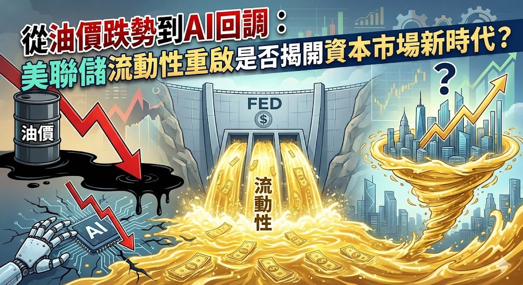 全球市場的震盪從來不是單一因素造成，而是能源、地緣政治、科技周期與金融政策在同一時間點交會所引發的連鎖反應。圖/取自AI繪圖