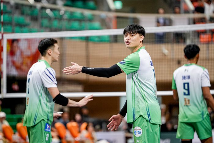 台灣職業排球聯賽（TPVL）開季至今，臺中連莊以九勝零負穩居聯盟榜首。圖/臺中連莊提供