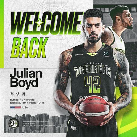 回到最熟悉的地方 布依德回歸夢想家延續戰力。圖/福爾摩沙夢想家提供