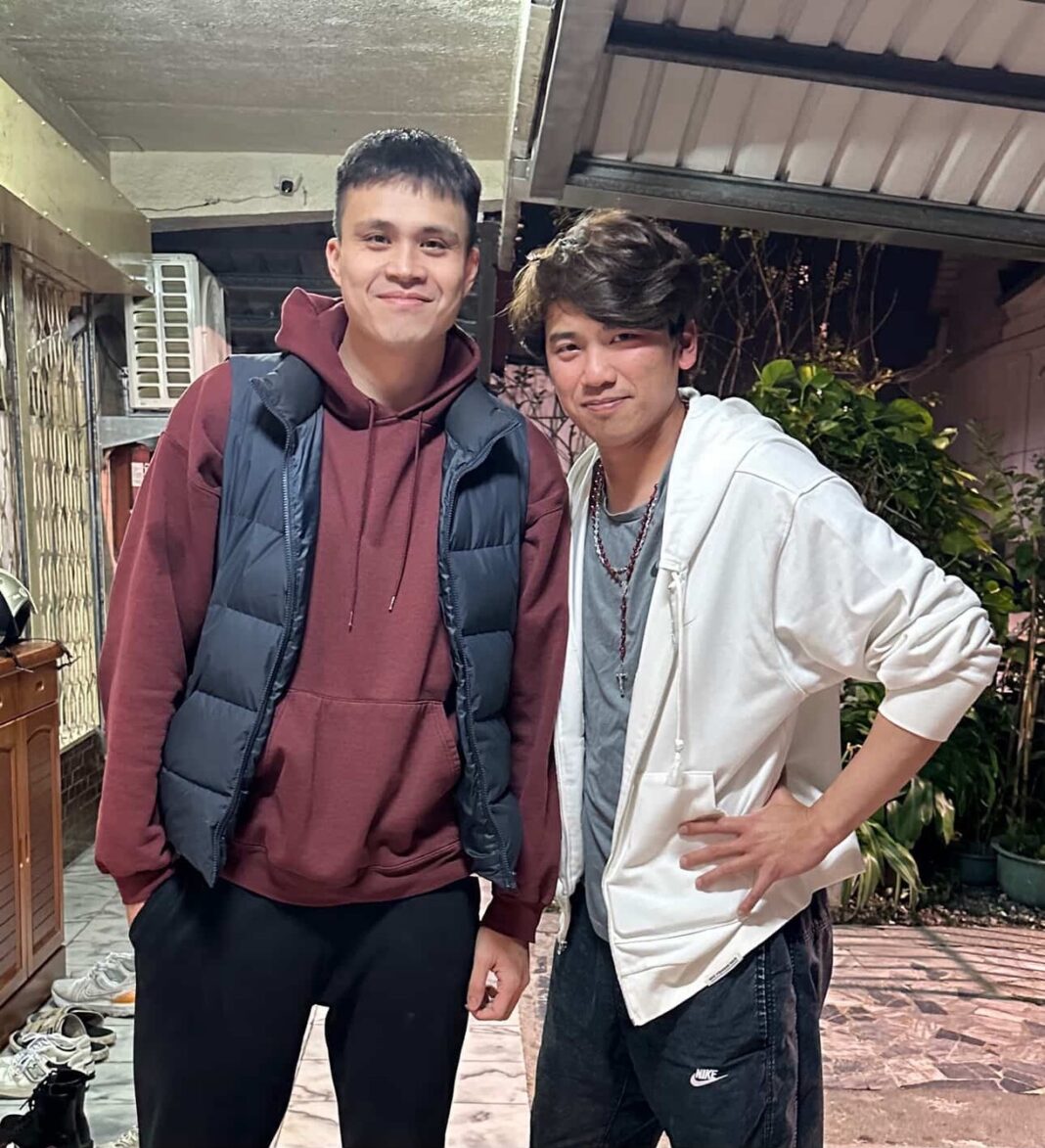 台啤永豐雲豹(左)王皓吉與中信兄弟象(右)堂弟王威晨。圖/王皓吉提供