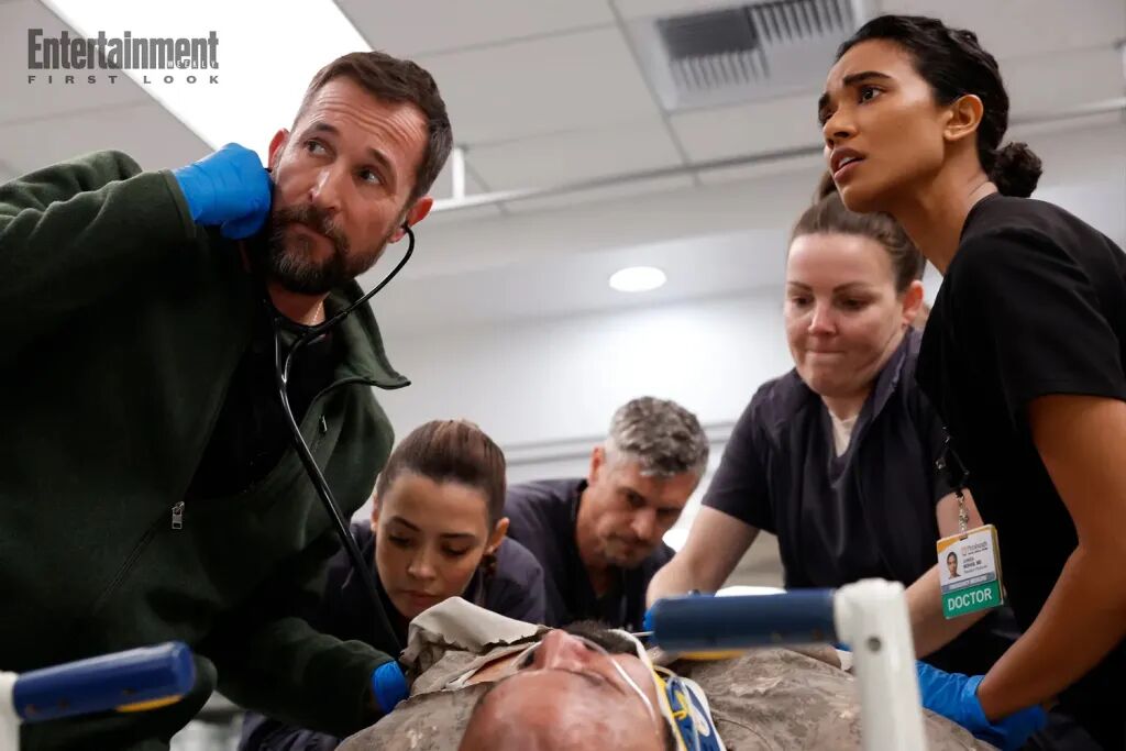 美國醫療劇《匹茲堡醫魂》第二季再度以急診室為核心，將AI識別問診為主題。圖/取自《匹茲堡醫魂》臉書