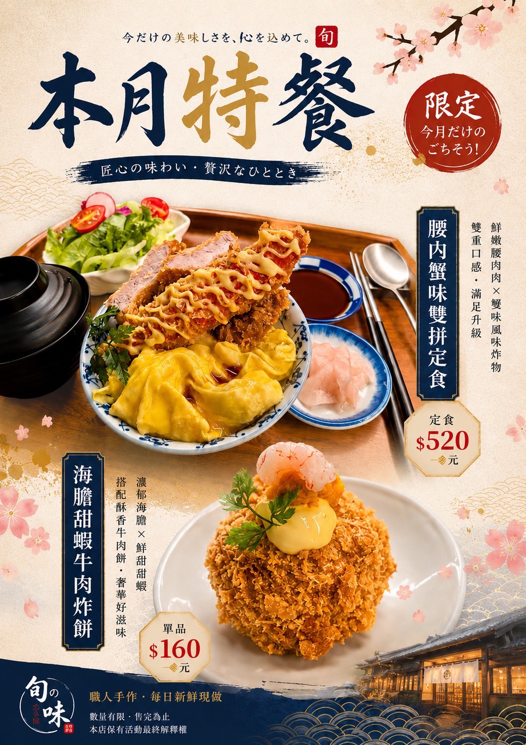 日式炸豬排品牌託你の福 Tony’s Food 豬排推出全新期間限定菜色。圖/託你の福 Tony’s Food提供