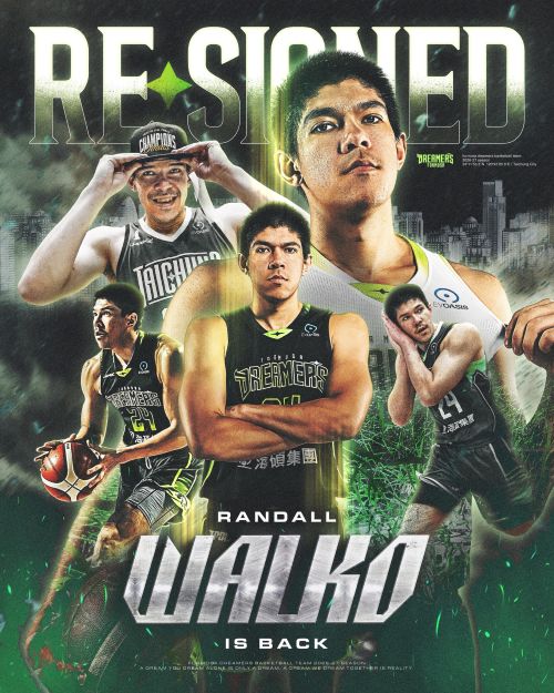 福爾摩沙夢想家今（25）日正式宣布，與忻沃克（Randall Walko）完成續約。圖/福爾摩沙夢想家提供