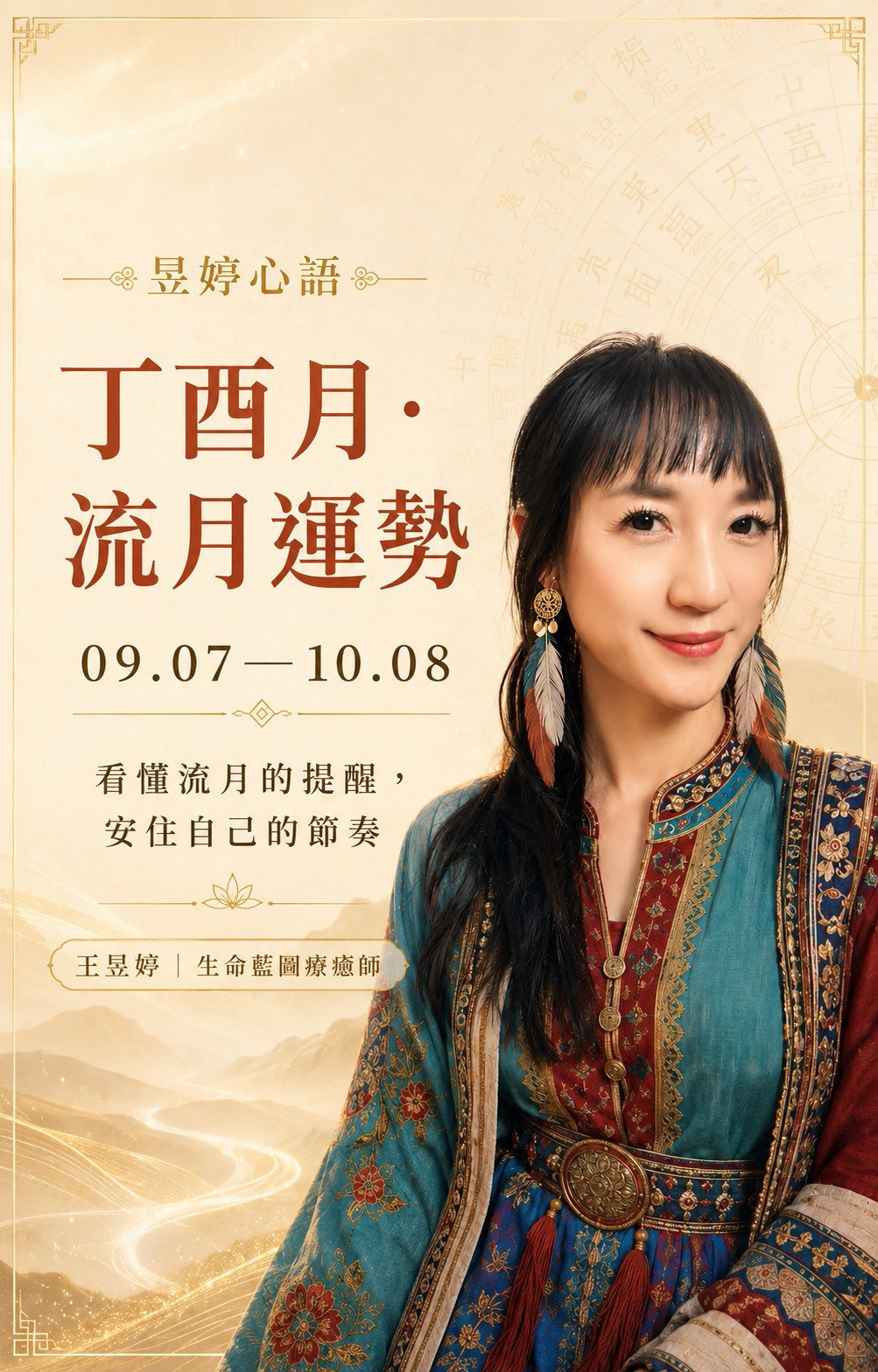 【丙午年流月運勢分析～丁酉月桃花月】(西曆2026年9月7日-10月8日) 圖/王昱婷命理諮商師提供