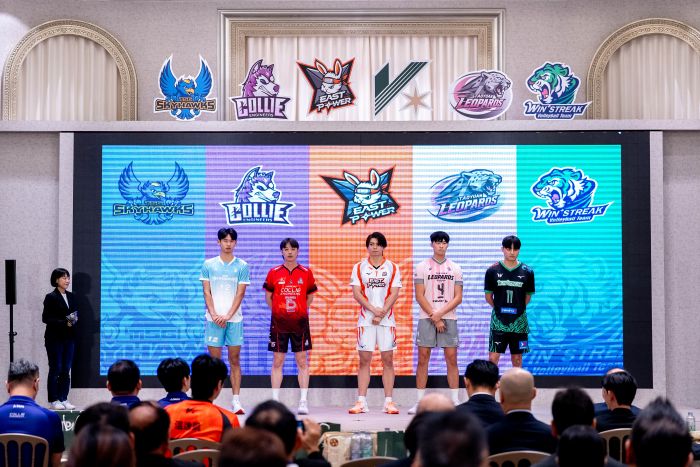 TPVL第二賽季開季記者會登場　五隊蓄勢待發「敢闖 DARE TO FLY」 迎戰新賽季。圖/第六星空攝影李亞勳